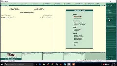 Tally Tutorial in Tamil   Company Alteration in Tally ERP 9   How to Modify Company in Tally ERP 9