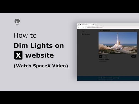 How to dim the X webpage and focus on the video | Turn Off the Lights Browser Extension