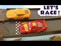 Disney Cars Toys Race Stories with Lightning McQueen & Cruz Ramirez - Hot Wheels cars for kids TT4U