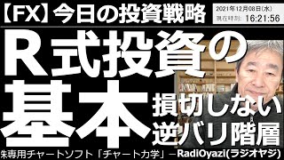 【為替(FX)－今日の投資戦略】R(ラジオヤジ)式投資法の基本は、損切しない、逆バリの階層ポジショニング。25MAを基本に、下げれば買い、上がれば売り。ポジションは10回以上に分けて階層状に構築する。