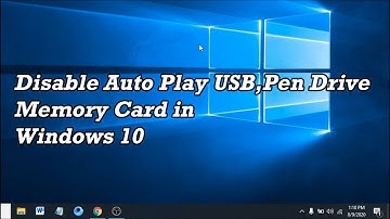 How to Disable Auto Open USB,Pen Drive, Memory Card in Windows 10 | Windows 10 Autoplay Settings