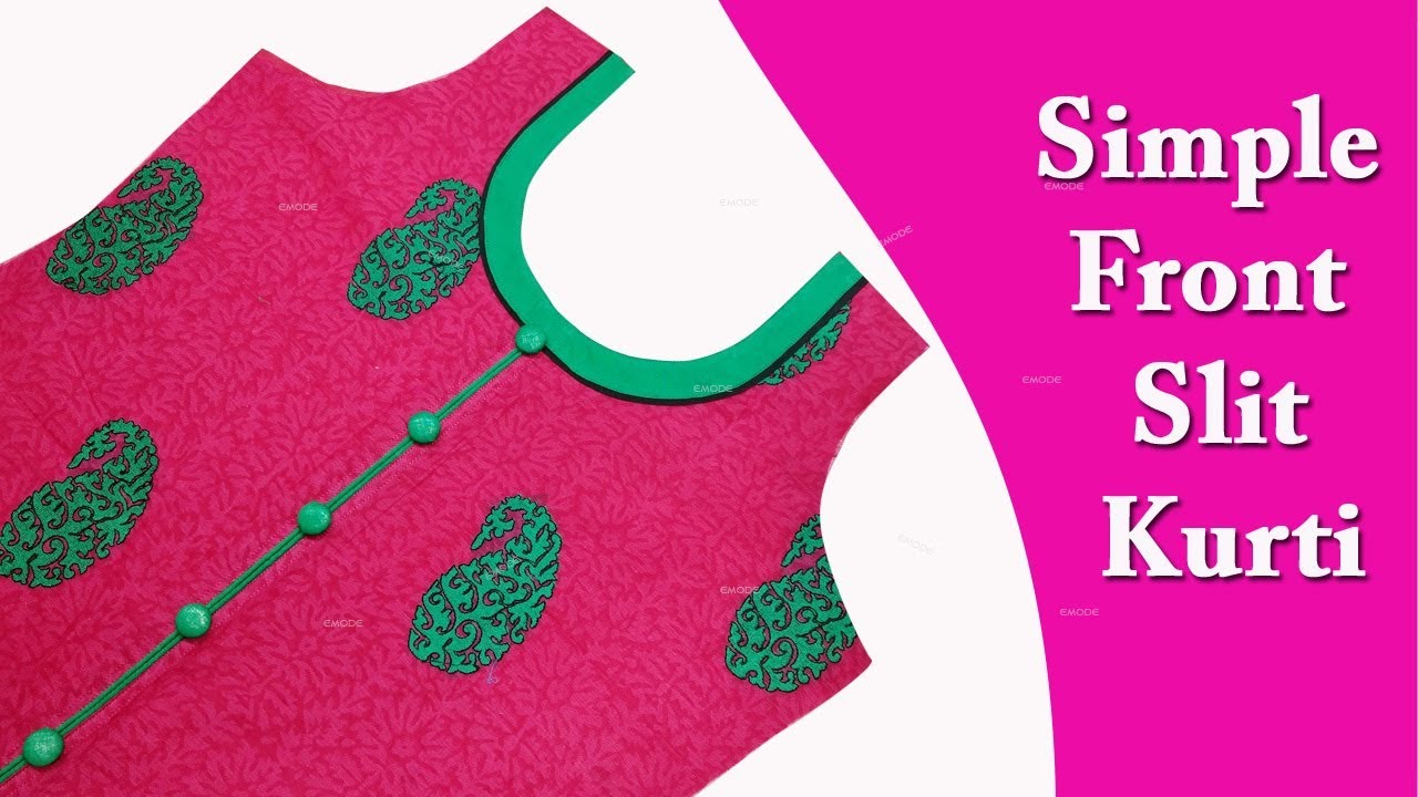 Neck design cutting and stitching in Hindi/Kurti neck designs EMODE