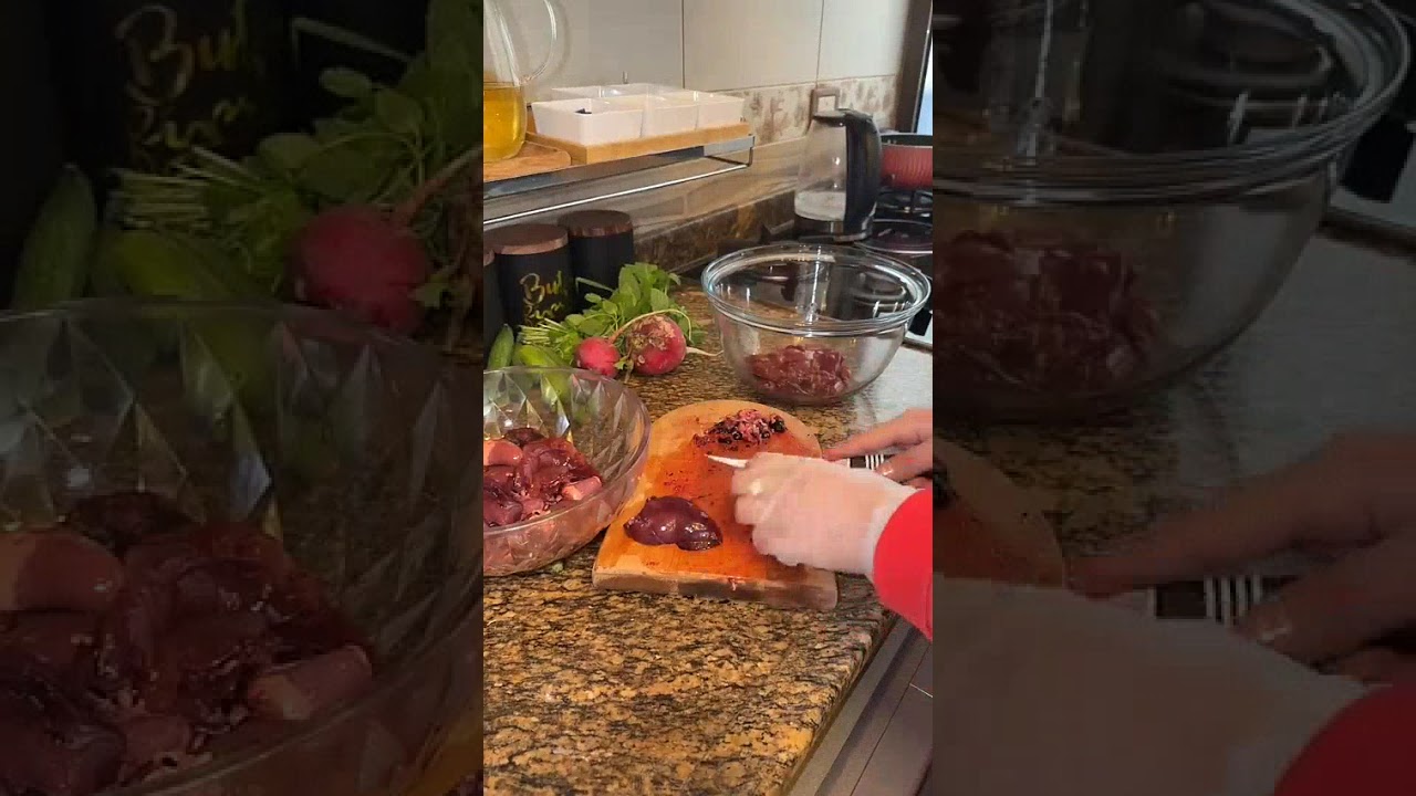 واخيرا تحضير اكلة قلوب الدجاج من تحت ايدين رنيم 😍🔥