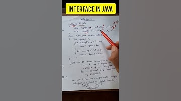 Interface in Java #java #javaforbeginners #javaprogramming