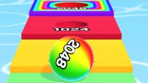 BALL RUN 2048  - All  Levels /Gameplay IOS  (Part 113).