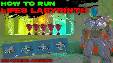 LIFES LABYRINTH Guide Ark Survival Ascended!!! All 4 Artifacts in New Jump Puzzle Cave on Ragnarok!!