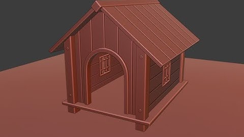 BLENDER 2.8: Modeling a Dog House Scene (Part 1)