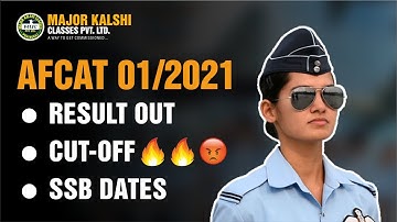 AFCAT 1 2021 Result Out - AFCAT and EKT Cut Off - Expected SSB Dates