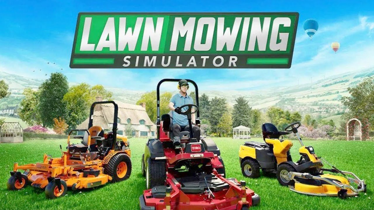 Lawn Mowing Simulator Gameplay - No Commentary 1080p [PC]