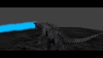 (Blender 3D) Godzilla Atomic Breath Test