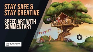 Stay Safe & Stay Creative - Artwork - Time-lapse and Commentary screenshot 5