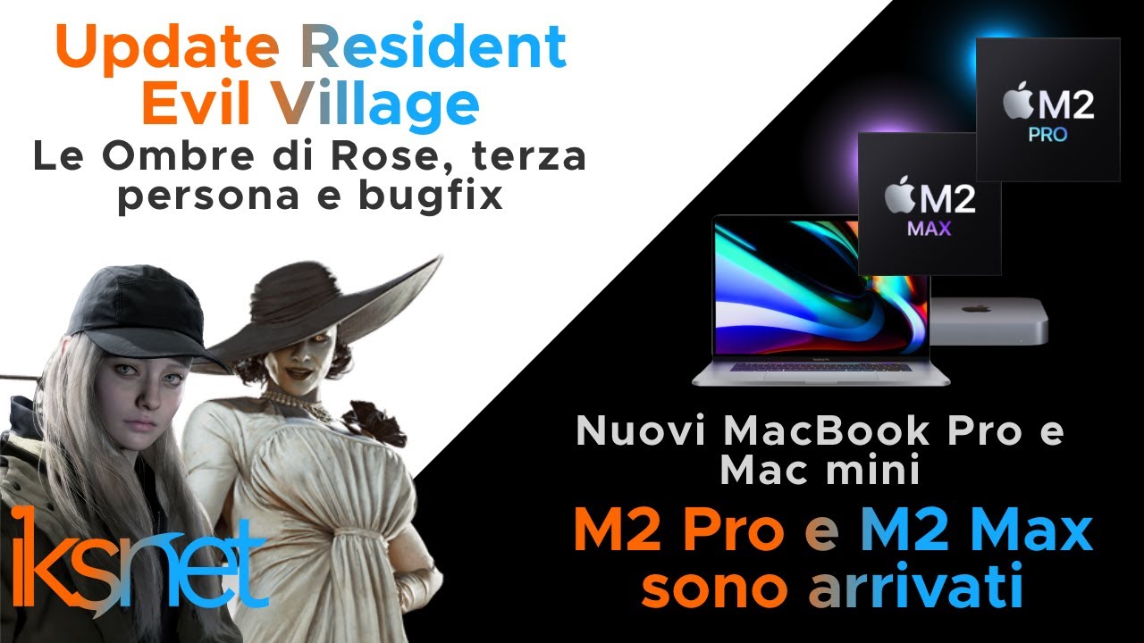 Update Resident Evil Village (Le Ombre di Rose) + M2 Pro e M2 Max nei nuovi MacBook Pro e Mac mini