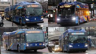 NYCT Bus: Bx6 / Bx6 SBS & Bx13 Bus Action at Yankee Stadium (XE40 / XN60 / LFSA / LFS / LFS HEV)