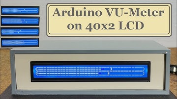DIY Big Arduino VU Meter on 40x2 LCD Dispaly