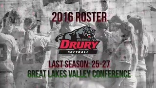 2016 Drury Softball Roster Video