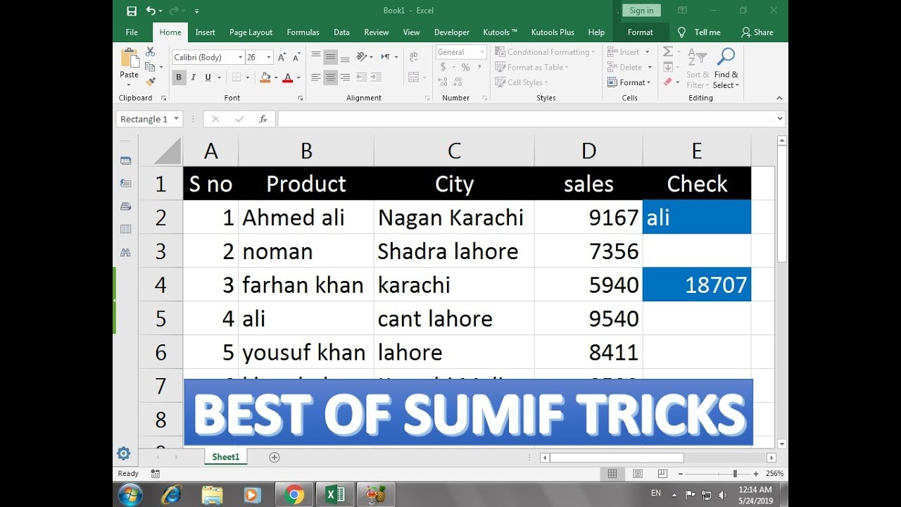 #298 Magic Tricks Of Using Sumif Formula In Excel Hindi For Data ...