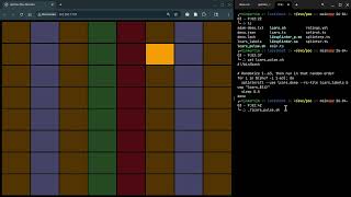 Splinter  powering a Star Trek TOS LCARS style matrix display