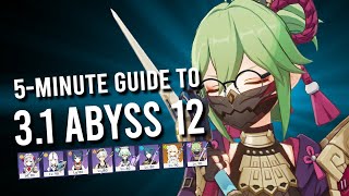How to DESTROY the 3.1 Spiral Abyss with these QUICK Tips and Tricks (+ All 4 Stars Showcase)