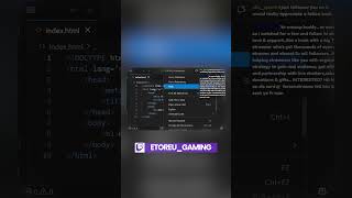 HTML Boilerplate (What I Learned) #html #twitch #shorts