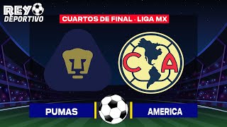 PUMAS 0 - 0 AMERICA FINAL LIGA MX - CUARTOS DE FINAL | NARRACION  EMOCIONANTE - YouTube