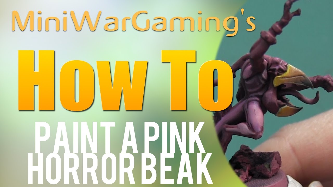 How To: Paint a Pink Horror Beak
