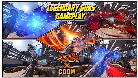 Legendary Street Fighter Guns Gameplay kill Effects - Inspection Codm X Street Fighter