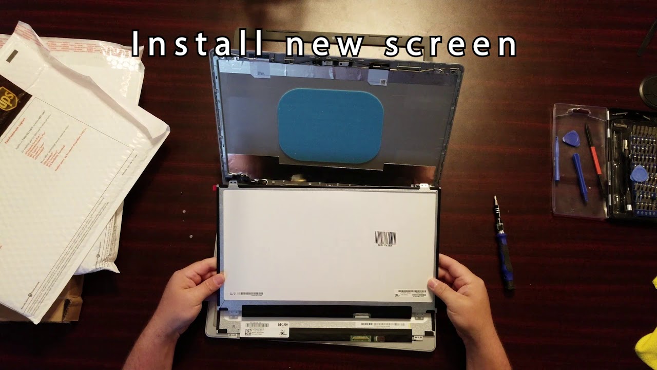 Laptop screen replacement / How to replace laptop screen [Dell Inspiron