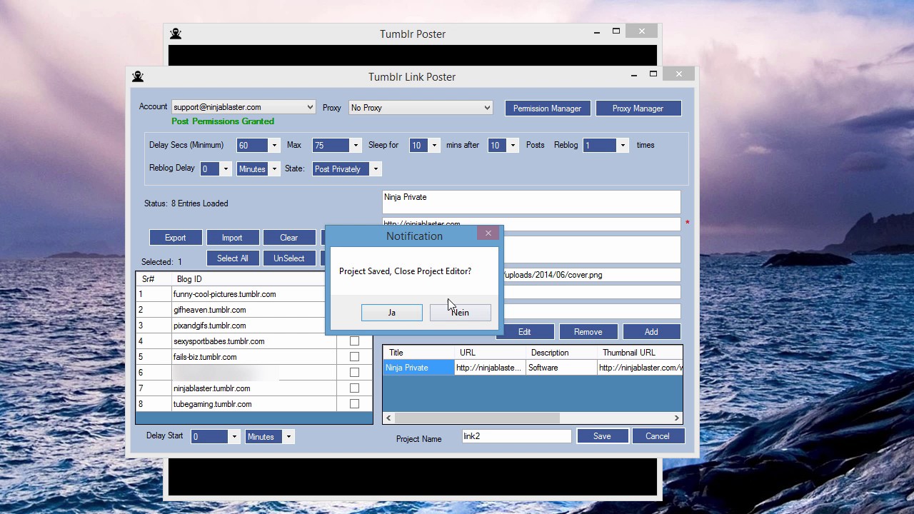 How To Auto Post Your Link To Tumblr Privately NinjaBlaster Marketing