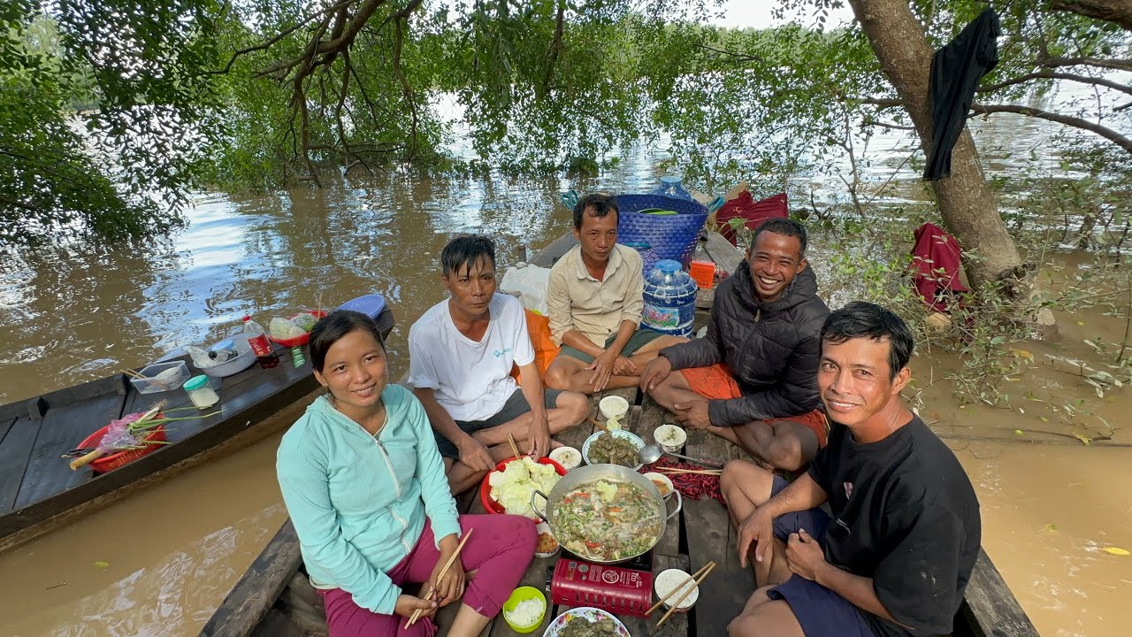 Tự tìm thức ăn trên sông Đầu mùa nước nổi mà Cá về thấy ham luôn VXĐ 843