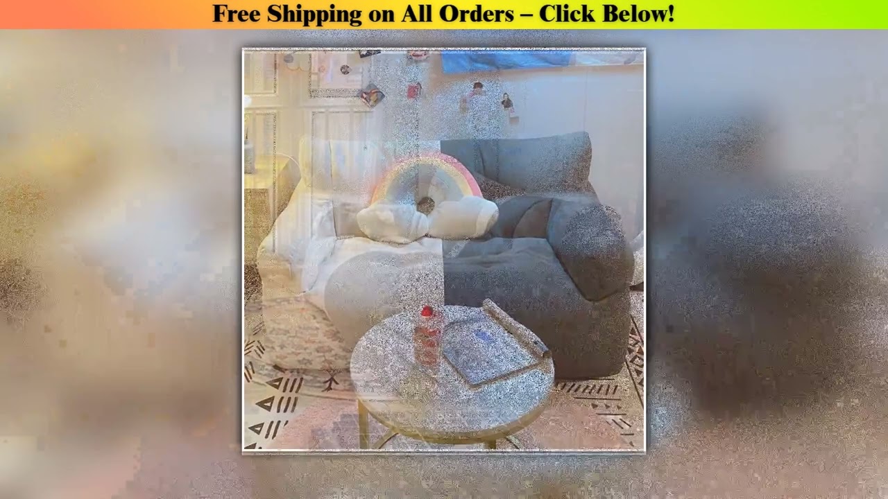 Lazy Bean Bag Sofas Giant Comfortable Beanbag Sofa Double Cute Fluffy Living Room Couches Large