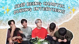 SB19 being chaotic during interviews