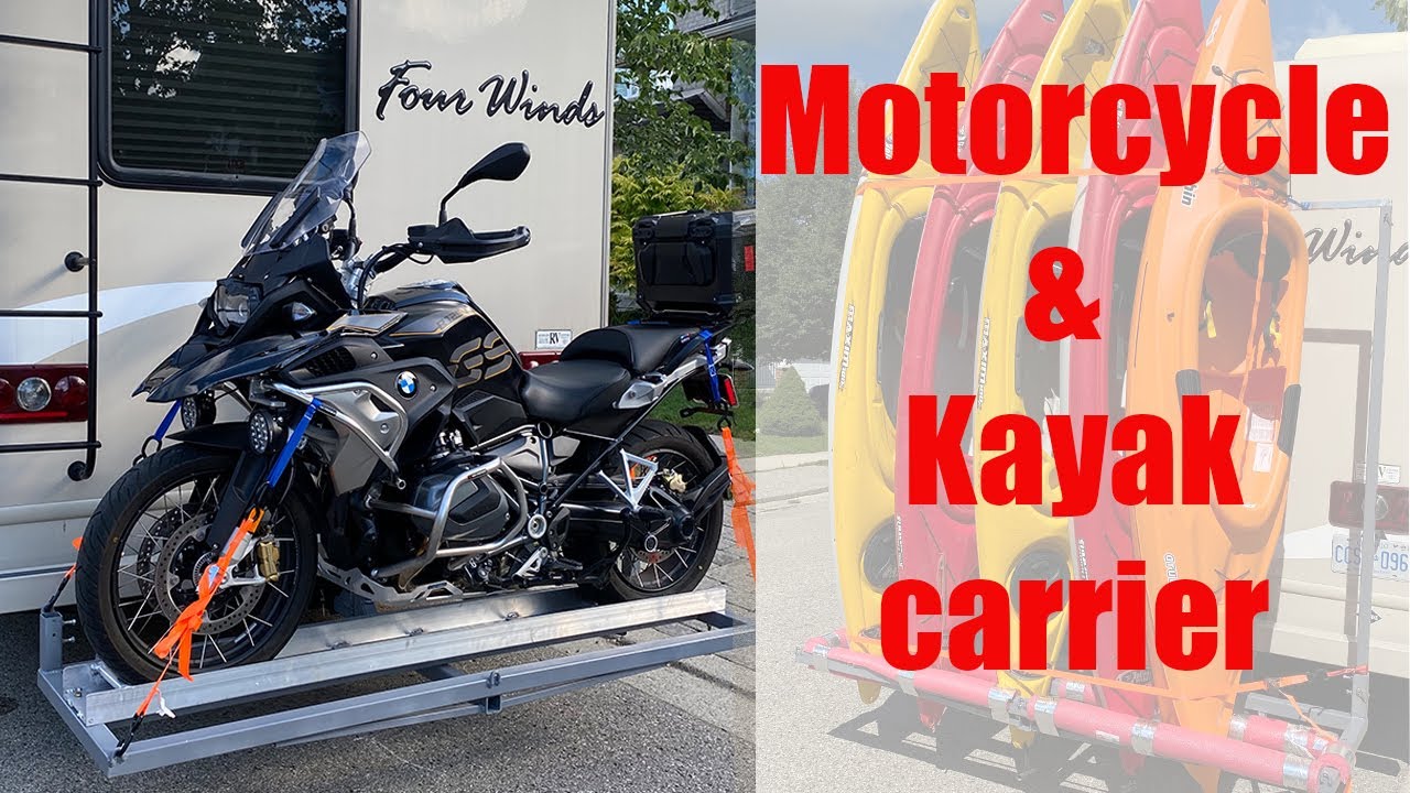 Hitch mount Motorcycle carrier power lift YouTube