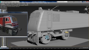 3dsMax Tutorials, Tutorial on Modeling a WAP 5 Locomotive Engine in 3dsmax ( Part 6)