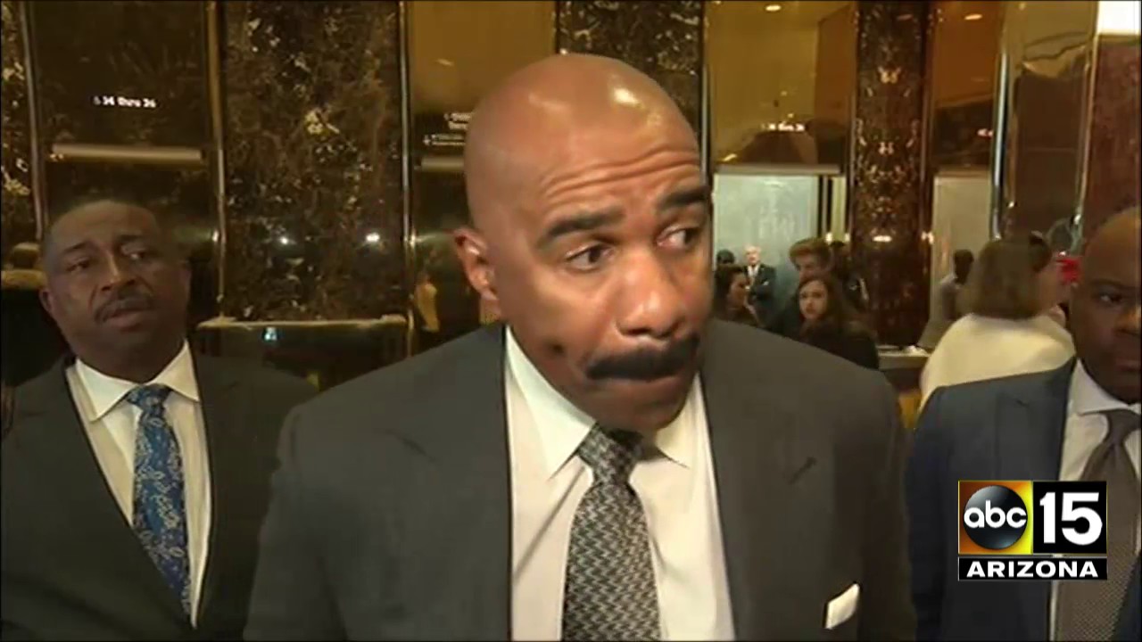 FULL: Steve Harvey meets with President-elect Donald Trump at Trump Tower.