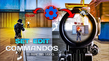 ✅NO MORE AIM STOCK 🎯 || NEW SET-EDIT COMMANDO🇧🇷 || FREEFIRE / MAX🔥 || #acapcraftyt