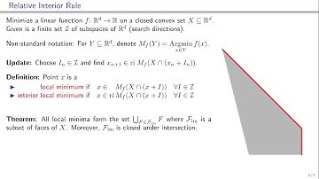 Relative Interior Rule in Block-Coordinate Descent