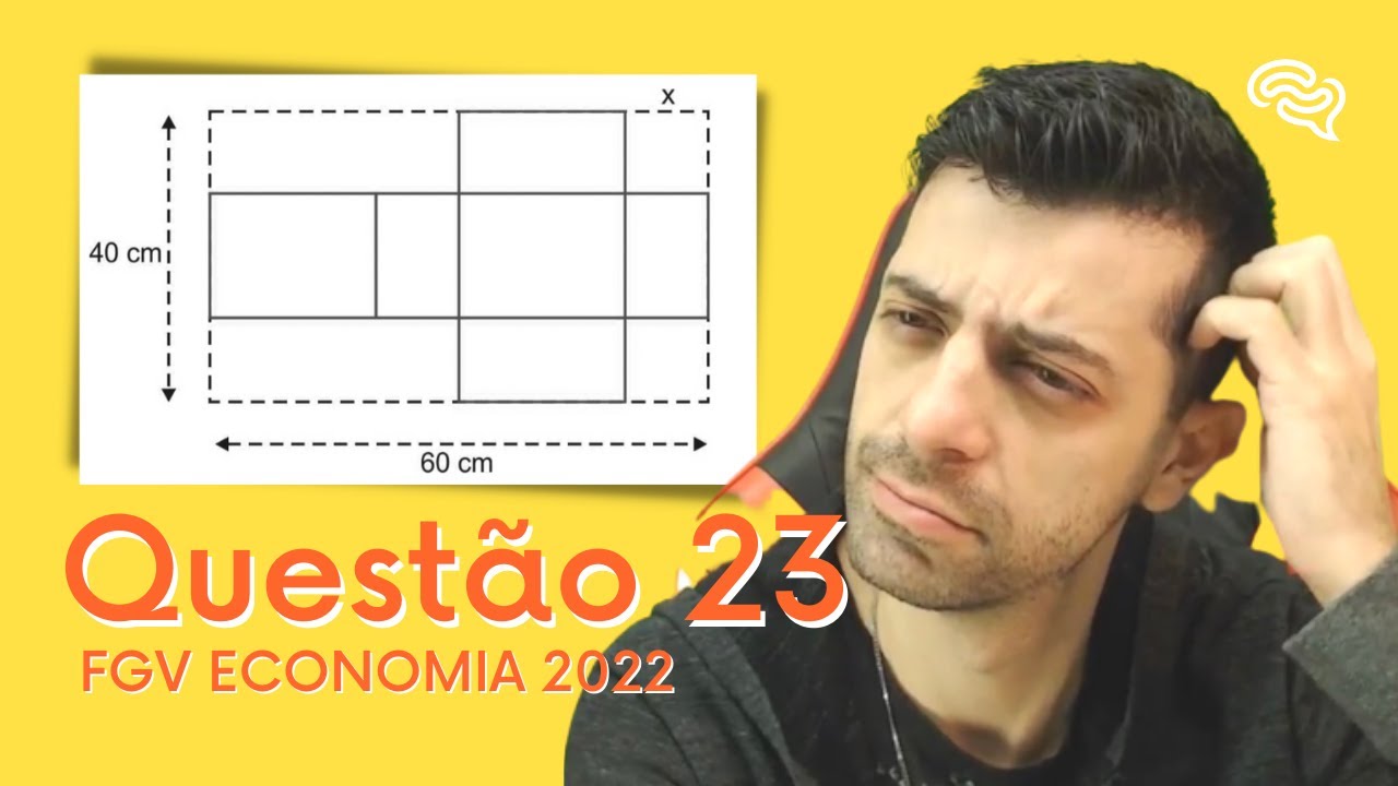 FGV ECONOMIA 2022 - Q23 - De uma folha retangular de papel de medidas 60 cm por 40 cm serão