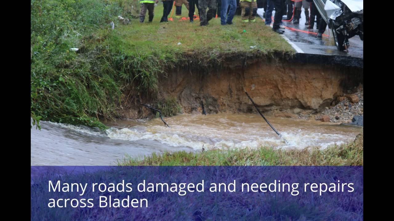 Hurricane Matthew damages Bladen County, North Carolina YouTube