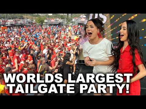 We Hosted The Worlds Largest Tailgate Party!  Merrell Twins