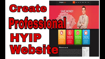 Create a Professional Bitcoin Investment  Hyip Website without Coding Knowledge
