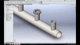 SolidWorks. Midplane.