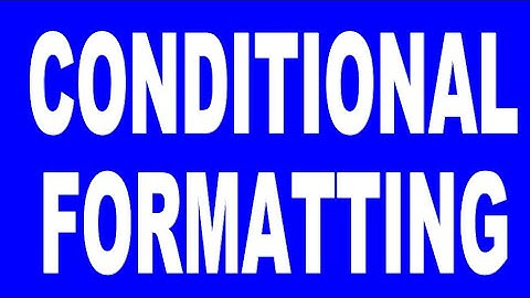 Conditional formatting in Calc