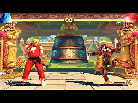 LEVEL 8 Ken VS Dhalsim STREET FIGHTER V BATTLE MATCH