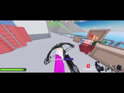 Using the crossbow in Roblox rivals - YouTube