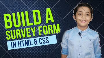 HOW TO BUILD A SURVEY FORM IN HTML & CSS FOR BEGINNERS TUTORIAL 2022 | PROGRAMMINGWITHRAYYAN