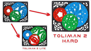 Toliman2 hard - intersecting circles puzzle