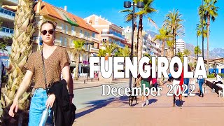 Fuengirola Spain Beach Promenade Walking December 2022 [4K]