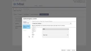 Connect Portal: Setting Emergency Address