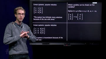 Linear systems - common errors