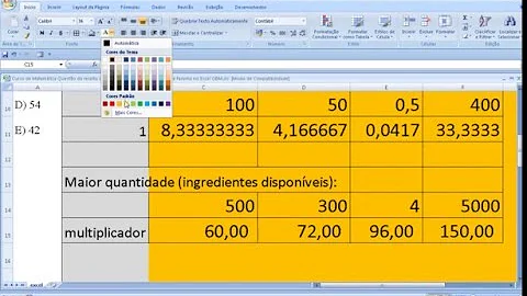 Como calcular volume de produção?